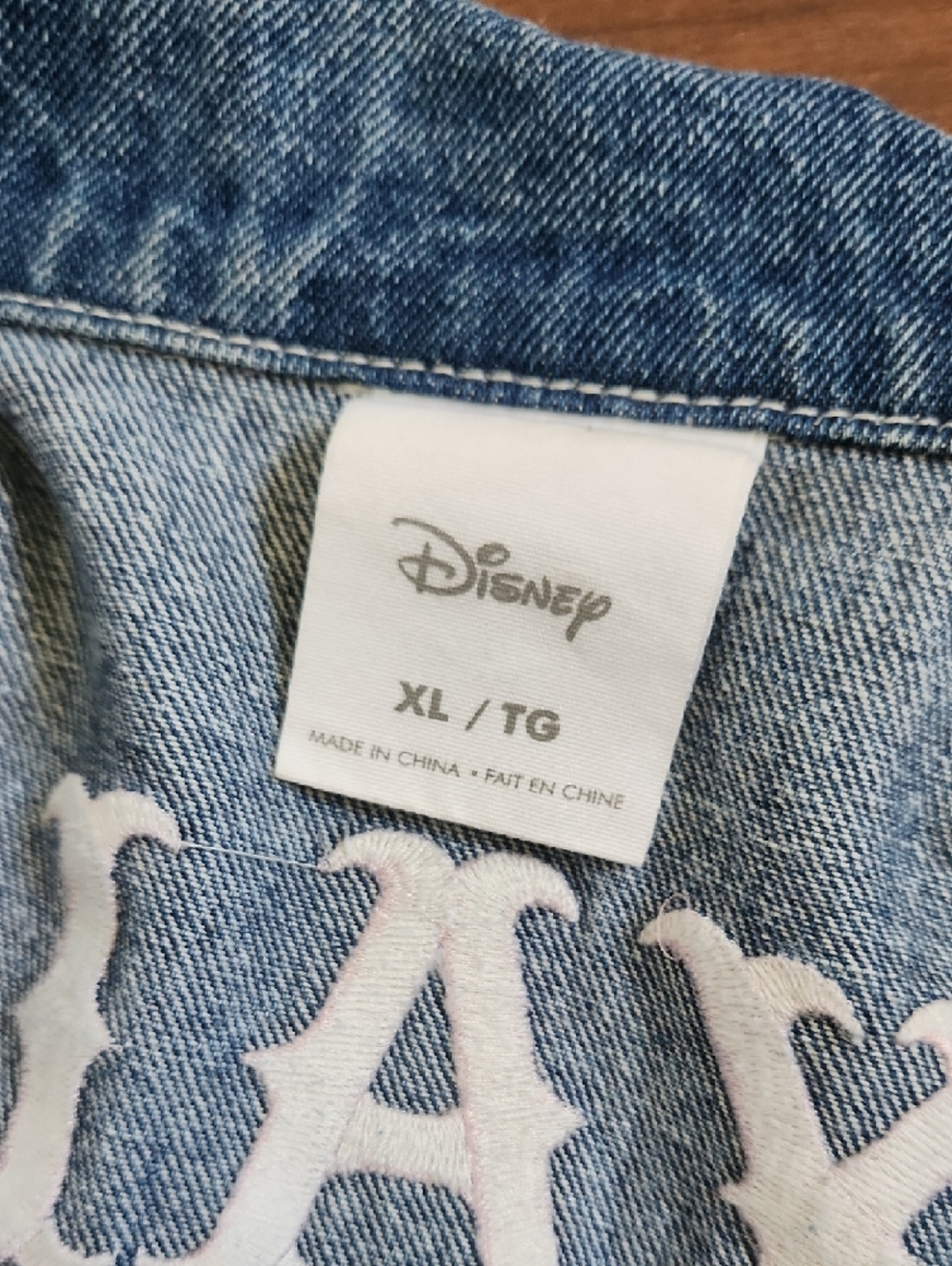 Disney Cakeworthy Blue Denim Jacket with Multi-Color Princess Patch - ROYALTY - Picture 2 of 11